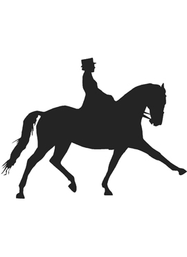 Dekal dressyrhäst