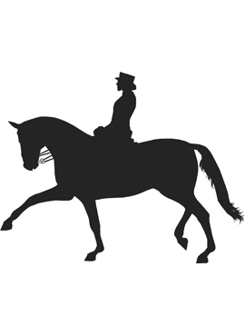Dekal dressyrhäst